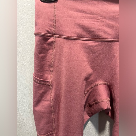 NWOT Free People XS Out Of Your League Legging Tibetan Rose Pink High Rise - Picture 5 of 9